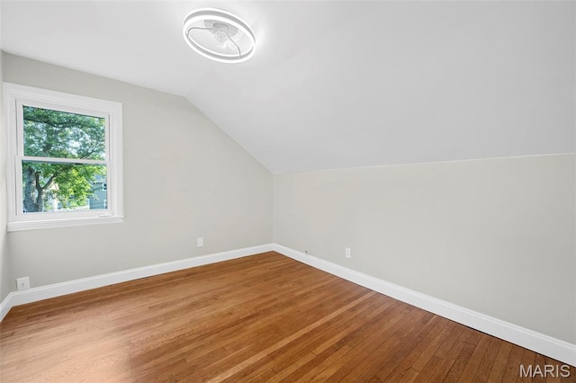317 Greeley Ave, Webster Groves, MO 63119 - bonus room featuring lofted ceiling and hardwood / wood-style flooring