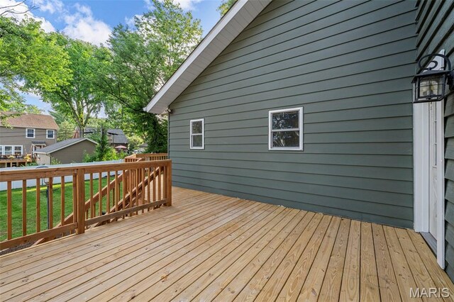 317 Greeley Ave, Webster Groves, MO 63119 - deck featuring a yard