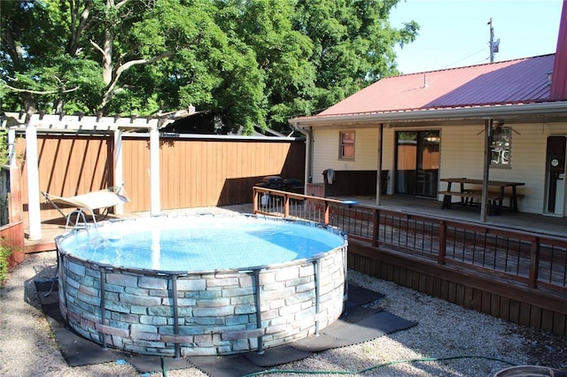 20143 State Highway 34, Piedmont, MO 63957 - view of pool with a jacuzzi and a wooden deck