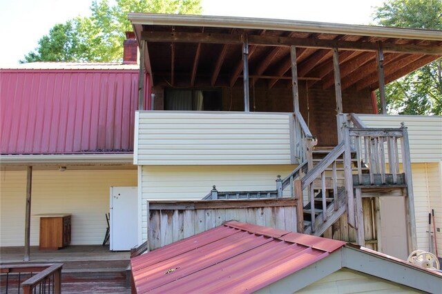 20143 State Highway 34, Piedmont, MO 63957 - wooden terrace with stairs