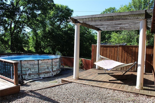 20143 State Highway 34, Piedmont, MO 63957 - deck featuring an outdoor pool and a pergola