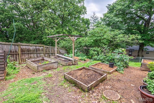 1956 Parkton W Dr, Barnhart, MO 63012 - view of yard with a vegetable garden