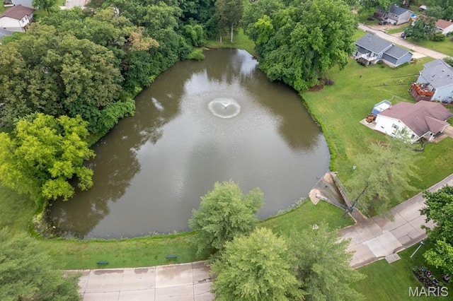 1956 Parkton W Dr, Barnhart, MO 63012 - aerial perspective of suburban area with a nearby body of water