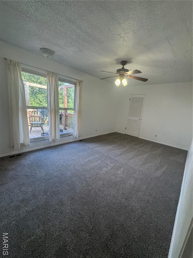 1956 Parkton W Dr, Barnhart, MO 63012 - carpeted empty room featuring ceiling fan and a textured ceiling