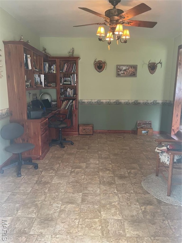 623 County Road 6590, Salem, MO 65560 - office with a ceiling fan