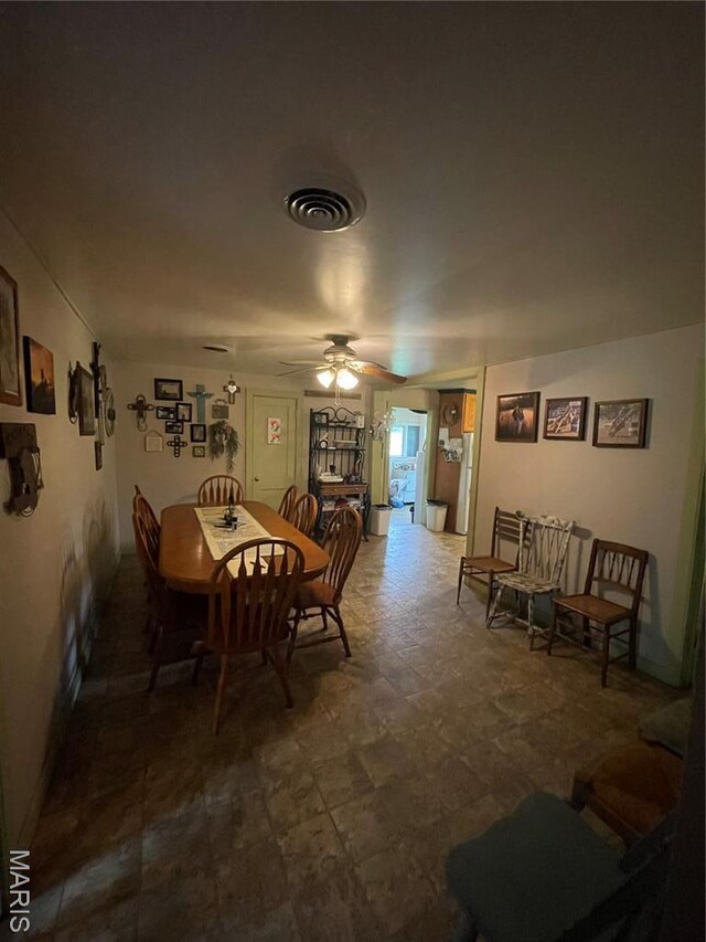 623 County Road 6590, Salem, MO 65560 - dining room featuring a ceiling fan