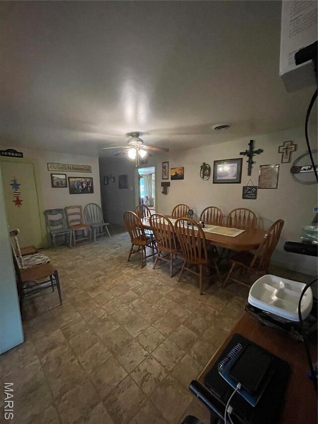 623 County Road 6590, Salem, MO 65560 - dining room featuring a ceiling fan
