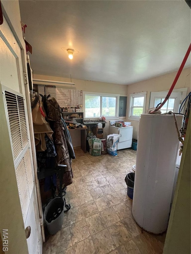 623 County Road 6590, Salem, MO 65560 - interior space featuring electric panel and stone finish flooring