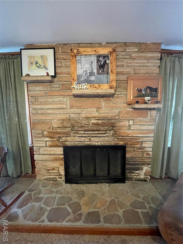 623 County Road 6590, Salem, MO 65560 - detailed view of a stone fireplace