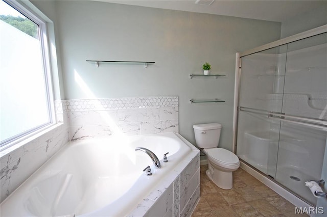 1030 Remington Dr, Imperial, MO 63052 - bathroom featuring a garden tub and a shower stall