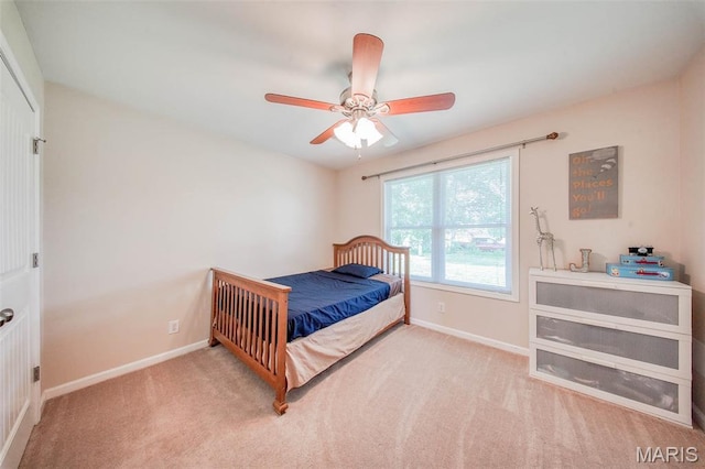 11195 Lexington Ln, Rolla, MO 65401 - bedroom featuring carpet floors, baseboards, and ceiling fan