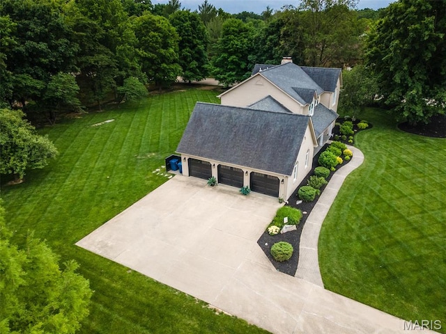 600 E Waters Edge Dr, Shiloh, IL 62221 - aerial view of property and surrounding area featuring a forest
