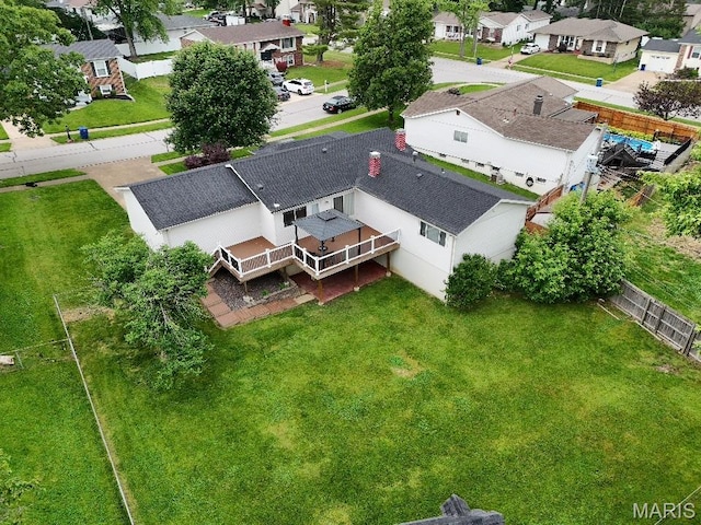 894 Napoli Dr, Ballwin, MO 63021 - aerial perspective of suburban area