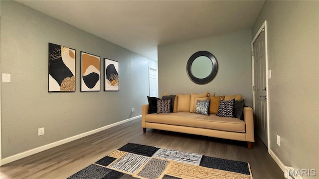 110 5th St, Park Hills, MO 63601 - living area with wood finished floors and baseboards
