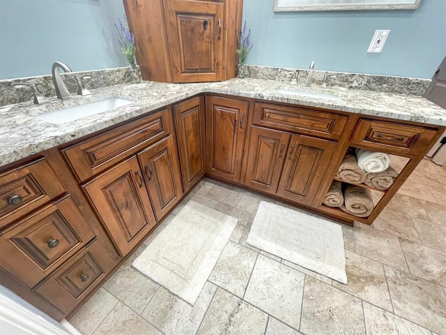 18428 Lake Circle Dr, Dexter, MO 63841 - full bathroom featuring double vanity