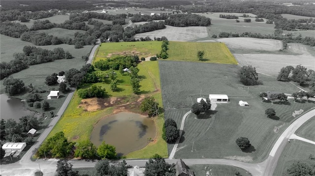 216 County Road 512, Shawneetown, MO 63732 - aerial view of sparsely populated area with a nearby body of water