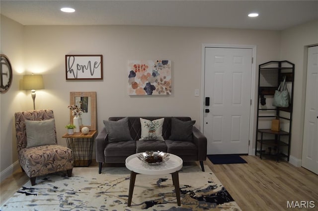 115 Lemans Ct Unit 115, Lake St Louis, MO 63367 - living area featuring light wood finished floors, recessed lighting, and baseboards