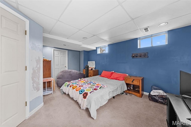 81 Berretta Ct, Wright City, MO 63390 - carpeted bedroom with baseboards, a drop ceiling, and recessed lighting