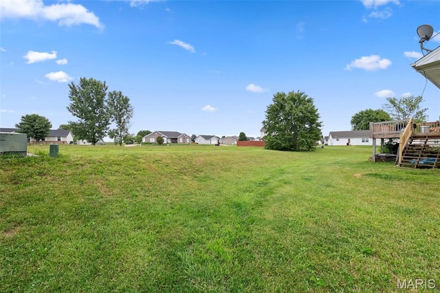 81 Berretta Ct, Wright City, MO 63390 - view of green lawn featuring a wooden deck