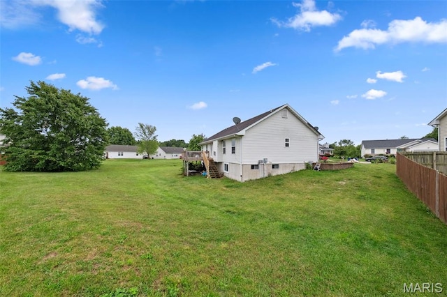 81 Berretta Ct, Wright City, MO 63390 - view of yard featuring stairway and a deck