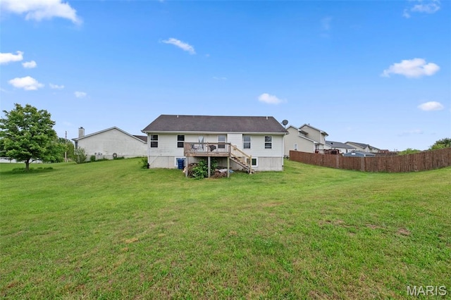 81 Berretta Ct, Wright City, MO 63390 - back of house featuring a deck and stairs