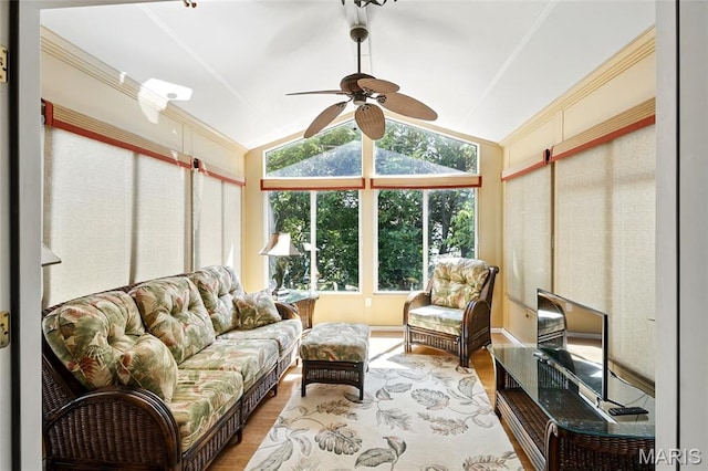 105 Silo Valley Dr, Wentzville, MO 63385 - sunroom with wood finished floors and lofted ceiling