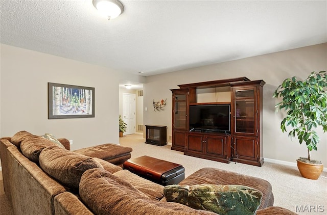 105 Silo Valley Dr, Wentzville, MO 63385 - living room featuring light carpet and baseboards