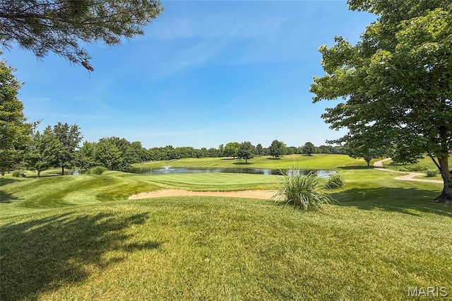 105 Silo Valley Dr, Wentzville, MO 63385 - view of home's community featuring a water view, a lawn, and golf course view