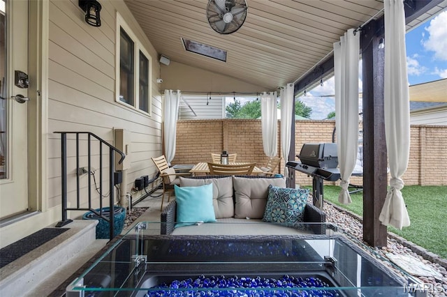 3216 Domain St, Saint Charles, MO 63301 - view of patio featuring area for grilling and entry steps