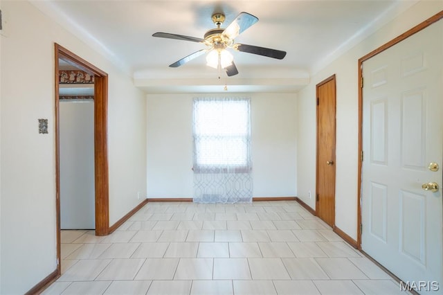 529 Maple Meadows Dr, Arnold, MO 63010 - unfurnished room with ceiling fan and baseboards