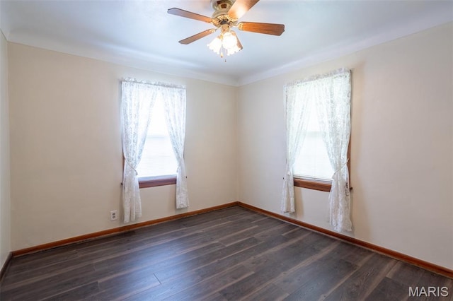 529 Maple Meadows Dr, Arnold, MO 63010 - empty room featuring plenty of natural light, wood finished floors, and baseboards