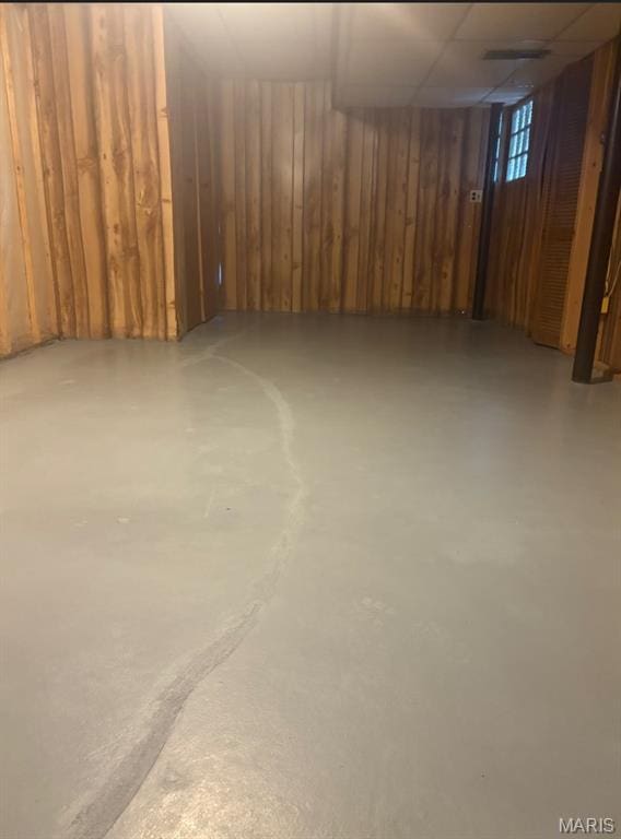 529 Maple Meadows Dr, Arnold, MO 63010 - below grade area with wood walls