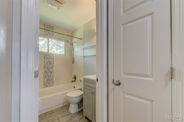 36 Huck Finn Dr, Saint Charles, MO 63303 - full bath featuring bathing tub / shower combination, toilet, and vanity