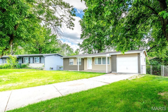 36 Huck Finn Dr, Saint Charles, MO 63303 - ranch-style house with a garage and driveway