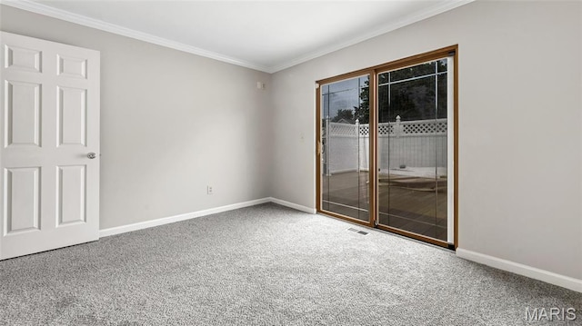 995 Sherman Ln, Florissant, MO 63031 - unfurnished room with carpet, baseboards, and ornamental molding