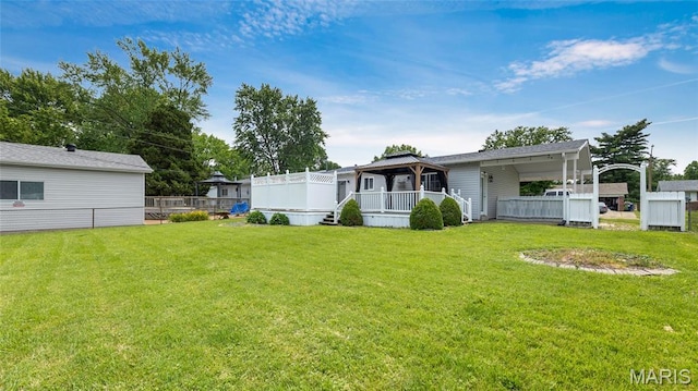 995 Sherman Ln, Florissant, MO 63031 - view of yard featuring a gazebo