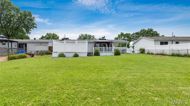 995 Sherman Ln, Florissant, MO 63031 - back of property featuring a gazebo