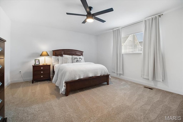 251 Randlin Dr, Ofallon, MO 63367 - bedroom featuring light colored carpet and ceiling fan