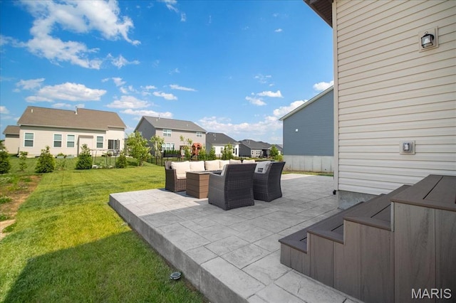 251 Randlin Dr, Ofallon, MO 63367 - view of patio / terrace featuring a residential view and an outdoor hangout area