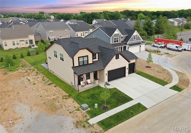 251 Randlin Dr, Ofallon, MO 63367 - aerial view at dusk of a residential view