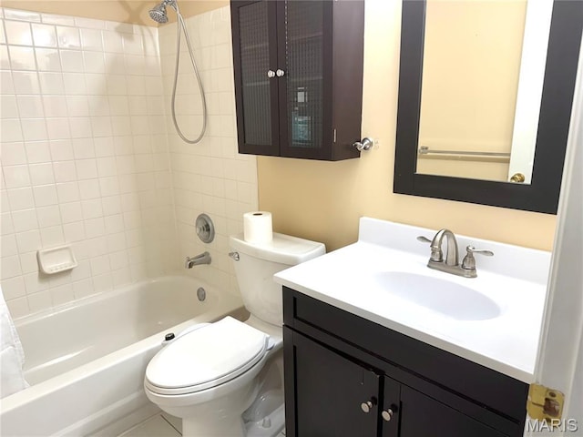 905 Hanna Place Ct Unit C, Manchester, MO 63021 - bathroom featuring vanity,  shower combination, and toilet
