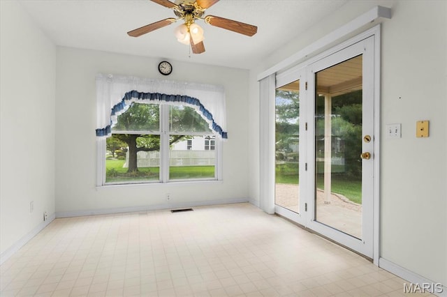 1500 Birch Ct, Edwardsville, IL 62025 - unfurnished room with baseboards and ceiling fan