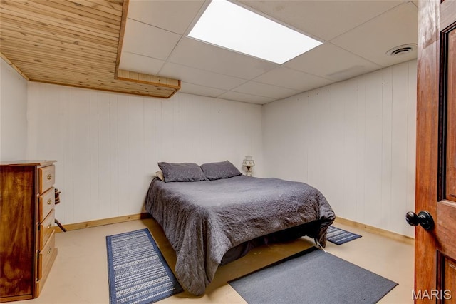 31511 Bowman Station Rd, Jerseyville, IL 62052 - bedroom with a drop ceiling and baseboards