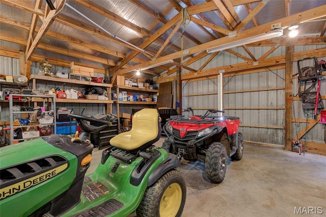31511 Bowman Station Rd, Jerseyville, IL 62052 - garage with metal wall