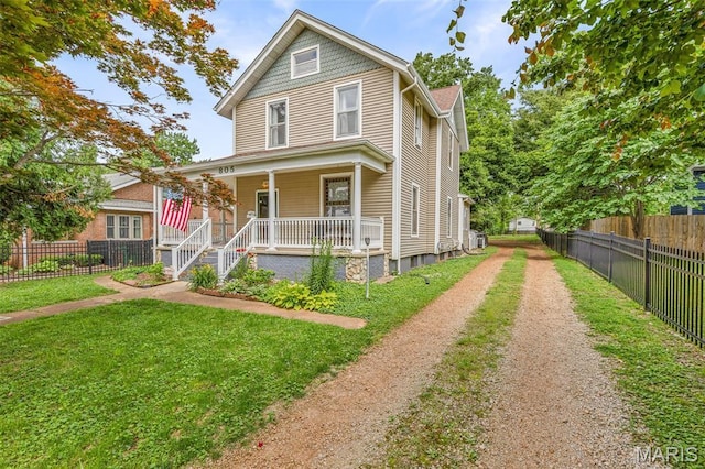805 W Columbia St, Farmington, MO 63640 - view of front of property with covered porch