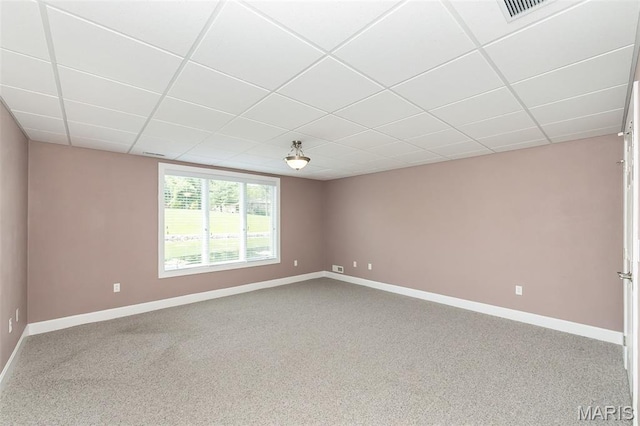 1812 Carrington Way, Belleville, IL 62226 - carpeted spare room with baseboards and a drop ceiling