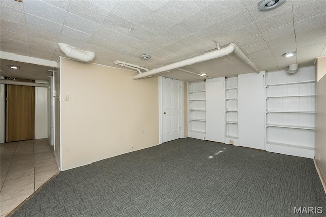 7041 Northmoor Dr, University City, MO 63105 - finished basement featuring carpet floors