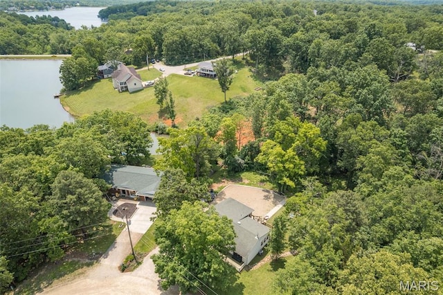 1764 Bourbon Dr, Bonne Terre, MO 63628 - aerial view of a forest and a large body of water