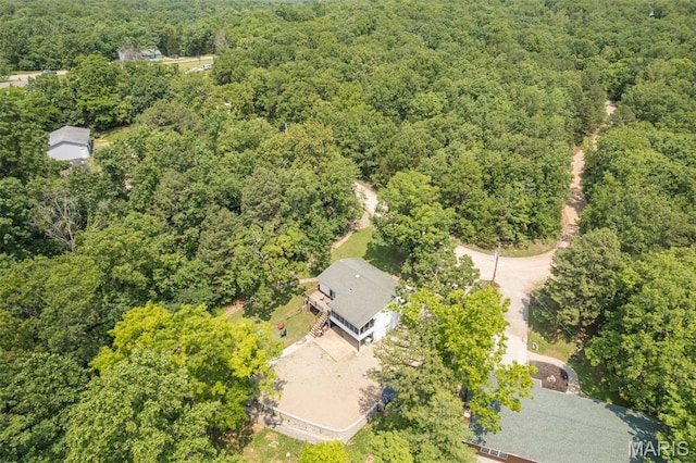 1764 Bourbon Dr, Bonne Terre, MO 63628 - aerial view of a heavily wooded area