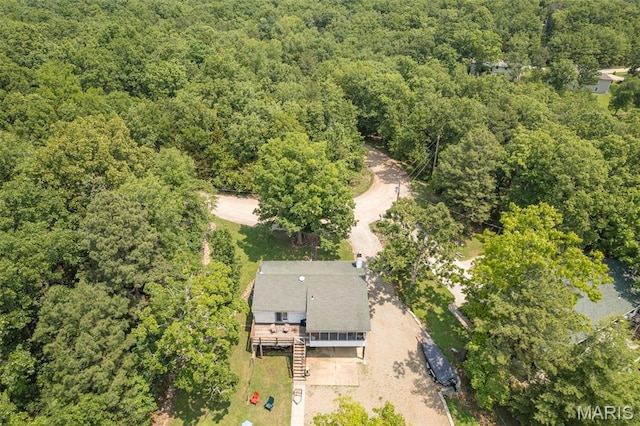 1764 Bourbon Dr, Bonne Terre, MO 63628 - aerial view of a heavily wooded area